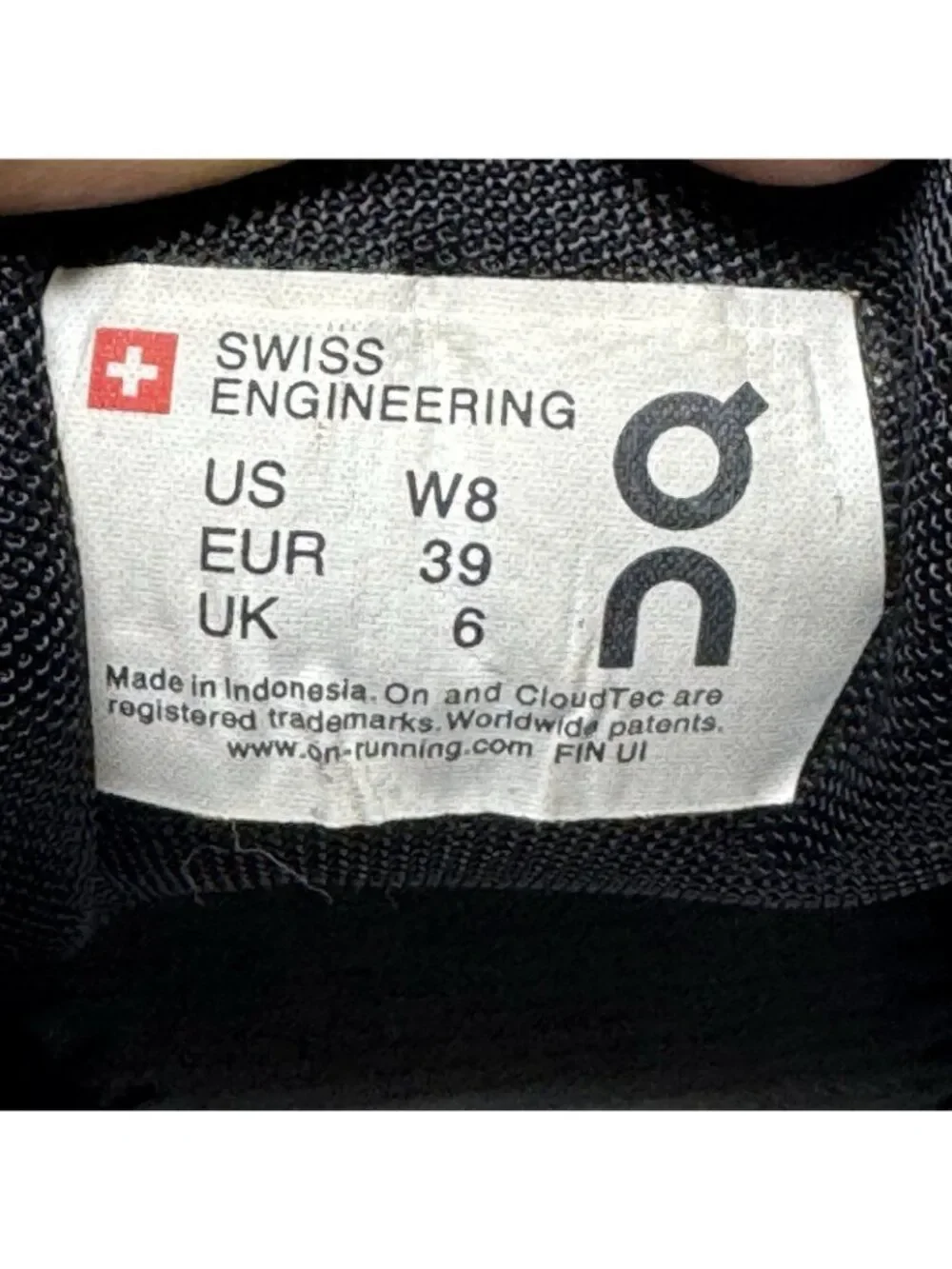 ON Cloud Swiss Engineering Women Walking Running Sneaker Size 8